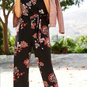 black Maurices floral jumpsuit. 